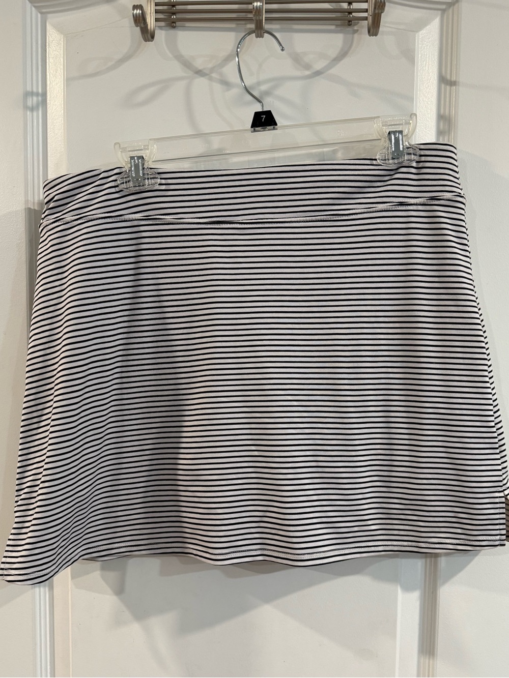 Soybu Black & White Striped Women's Skort